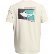 Under Armour Mens Marlin Short Sleeve - Silt / Radial Turquoise - XL