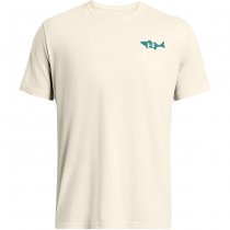 Under Armour Mens Walleye Short Sleeve - Summit White / Coastal Teal - 2XL