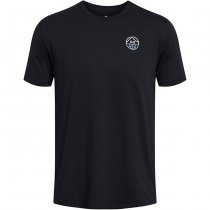 Under Armour Mens Outdoor Cube Short Sleeve - Black / Celeste - 3XL