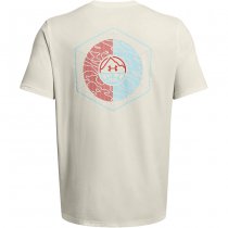 Under Armour Mens Outdoor Cube Short Sleeve - White Quart / Sky Blue - L