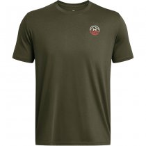 Under Armour Mens Outdoor Cube Short Sleeve - Marine OD Green / Summit White - 2XL