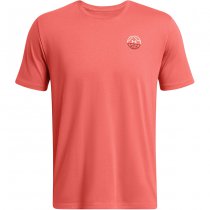 Under Armour Mens Outdoor Cube Short Sleeve - Coho / Summit White - S