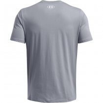 Under Armour Mens Sportstyle Logo Short Sleeve - Steel / White - XL
