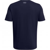 Under Armour Mens Foundation Short Sleeve - Navy Blue - M