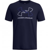 Under Armour Mens Foundation Short Sleeve - Navy Blue - S