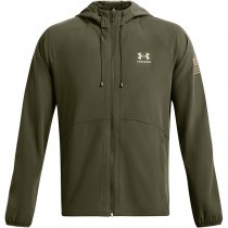 Under Armour Mens Freedom Windbreaker Jacket - Marine OD Green / Federal Tan - 3XL