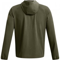 Under Armour Mens Freedom Windbreaker Jacket - Marine OD Green / Federal Tan - L