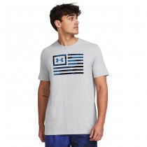 Under Armour Mens Freedom Flag Printed T-Shirt - Mod Grey - XL