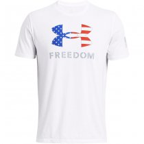 Under Armour Mens Freedom Logo T-Shirt - White / Steel - L