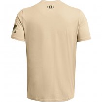 Under Armour Mens Freedom Logo T-Shirt - Desert Sand / Marine OD Green - S