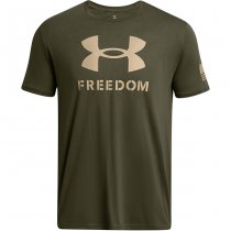 Under Armour Mens Freedom Logo T-Shirt - Marine OD Green - XL