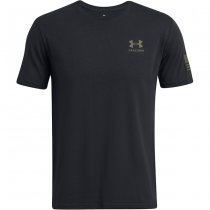 Under Armour Mens Freedom Flag Gradient T-Shirt - Black / Olive - S