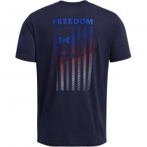 Under Armour Mens Freedom Flag Gradient T-Shirt - Midnight Navy - M