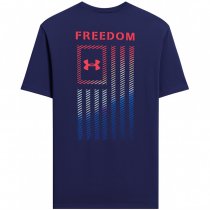 Under Armour Mens Freedom Flag Gradient T-Shirt - Midnight Navy / Red - 3XL