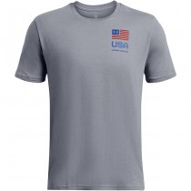 Under Armour Mens Freedom Amp Chest T-Shirt - Royal - S