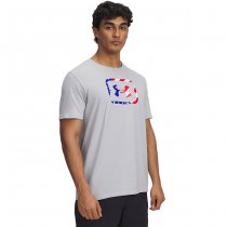Under Armour Mens Freedom Hook T-Shirt - Mod Grey Heather / Royal - S