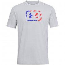 Under Armour Mens Freedom Hook T-Shirt - Mod Grey Heather / Royal - XL