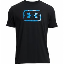 Under Armour Mens Freedom Hook T-Shirt - Anthracite / Ether Blue - L