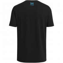 Under Armour Mens Freedom Hook T-Shirt - Anthracite / Ether Blue - L