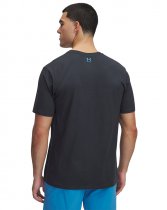 Under Armour Mens Freedom Hook T-Shirt - Anthracite / Ether Blue - S