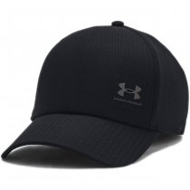 Under Armour Mens ArmourVent Stretch Fit Cap - Black / Grey - S/M