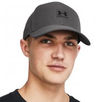 Under Armour Mens ArmourVent Stretch Fit Cap - Grey / Black - S/M