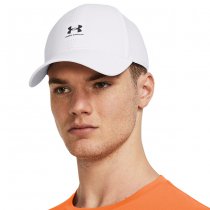 Under Armour Mens ArmourVent Stretch Fit Cap - White / Grey - S/M