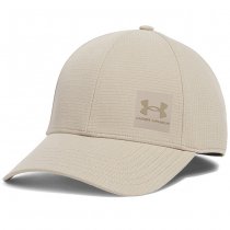 Under Armour Mens ArmourVent Stretch Fit Cap - Khaki - L/XL
