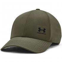 Under Armour Mens ArmourVent Stretch Fit Cap - Marine OD Green - M/L