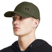 Under Armour Mens ArmourVent Stretch Fit Cap - Marine OD Green - M/L