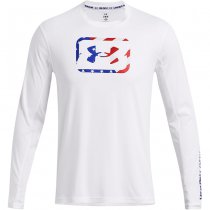 Under Armour Mens Fish Pro Freedom Long Sleeve - White - XL
