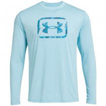 Under Armour Mens Fish Pro Freedom Long Sleeve - Stream / Ether Blue - 2XL