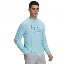 Under Armour Mens Fish Pro Freedom Long Sleeve - Stream / Ether Blue - 3XL