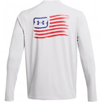 Under Armour Mens Fish Pro Freedom Back Shirt - Halo Grey - S