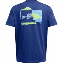 Under Armour Mens Bass Short Sleeve - Blue - M