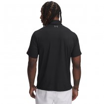 Under Armour Mens Tee To Green Freedom Polo - Black / Grey - M