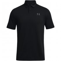 Under Armour Mens Tee To Green Freedom Polo - Black / Grey - S