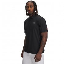 Under Armour Mens Tee To Green Freedom Polo - Black / Grey - XL