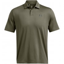 Under Armour Mens Tee To Green Freedom Polo - Marine OD Green / Black - L