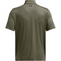Under Armour Mens Tee To Green Freedom Polo - Marine OD Green / Black - XL