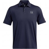 Under Armour Mens Tee To Green Freedom Polo - Navy Blue / Grey - XL