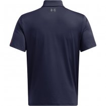 Under Armour Mens Tee To Green Freedom Polo - Navy Blue / Grey - XL