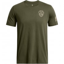 Under Armour Mens Freedom By Land T-Shirt - OD Green - M