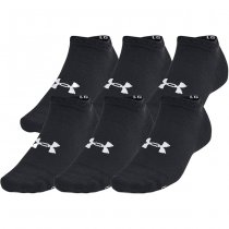 Under Armour Essential 6-Pack Low Cut Socks - Black / Grey - L