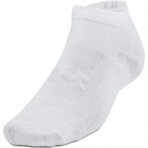 Under Armour Essential 6-Pack Low Cut Socks - White / White / Halo Grey - XL