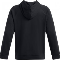Under Armour Mens Rival Fleece Camo Chest Stripe Hoodie - Black / White - S