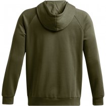 Under Armour Mens Rival Fleece Camo Chest Stripe Hoodie - Marine OD Green / White - 3XL