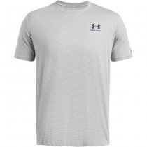 Under Armour Mens Freedom Veterans Day T-Shirt - Mod Grey / Navy Blue - 3XL