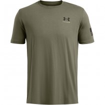 Under Armour Mens Freedom By Land T-Shirt - Marine OD Green / Black - M