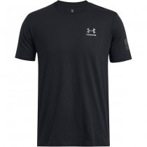 Under Armour Mens Freedom By 1775 T-Shirt - Black / Titan Grey - L